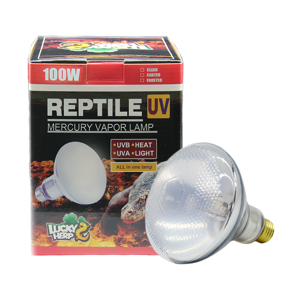 Reptile UVB Mercury Vapor Bulb 100W (Par38 Coated)